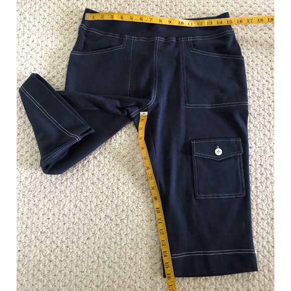 Neiman Marcus Pedal Pushers Navy Blue - Picture 4 of 8